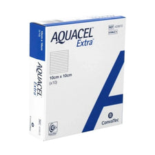 Aquacel Extra 10cm x 10cm wound dressing box, sterile medical supplies