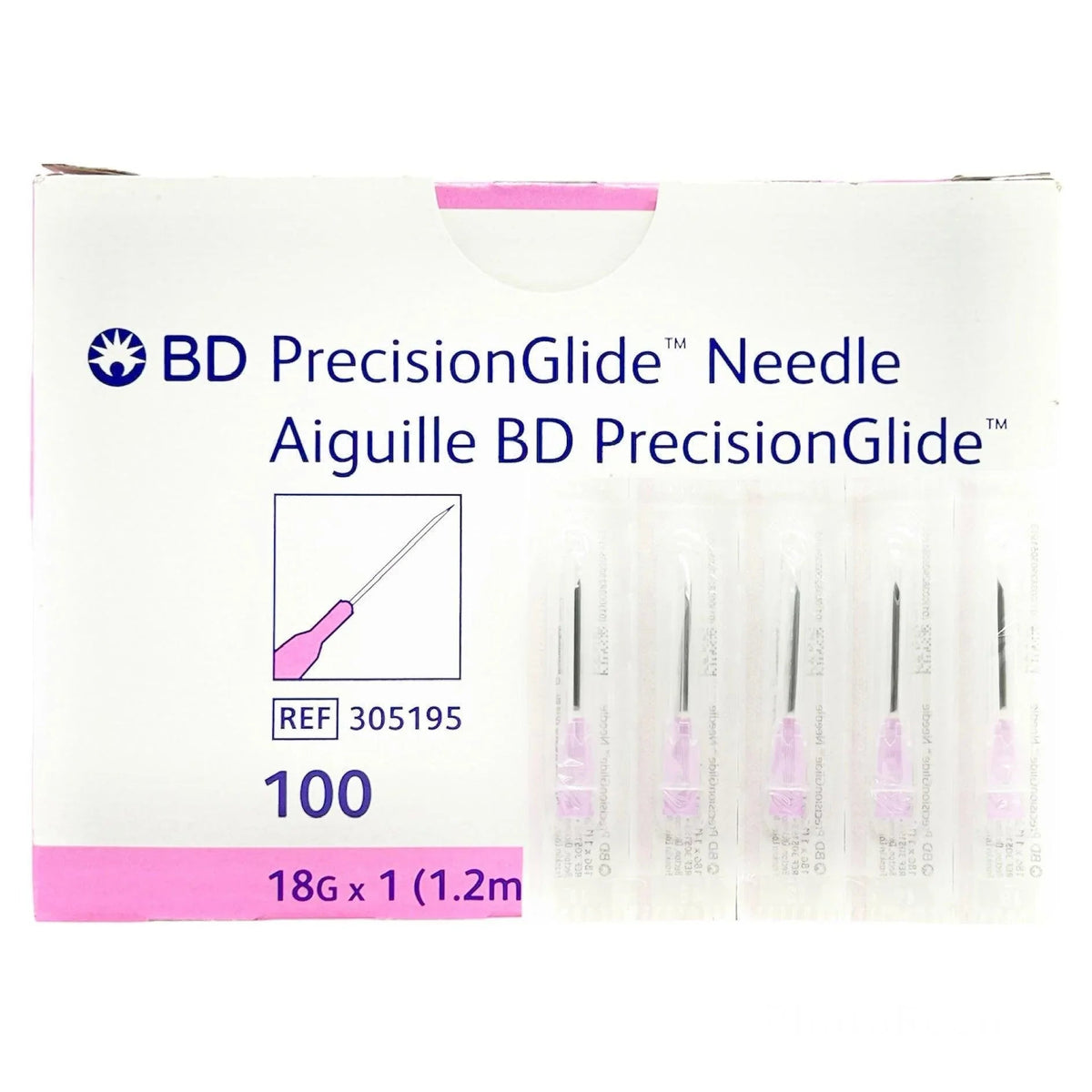 18G x 1" BD Precision Glide Hypodermic Needle | 305195