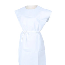 Medline Disposable Exam Gowns White 30" x 42" | 50/Case |  211-EG3042TPT-W 