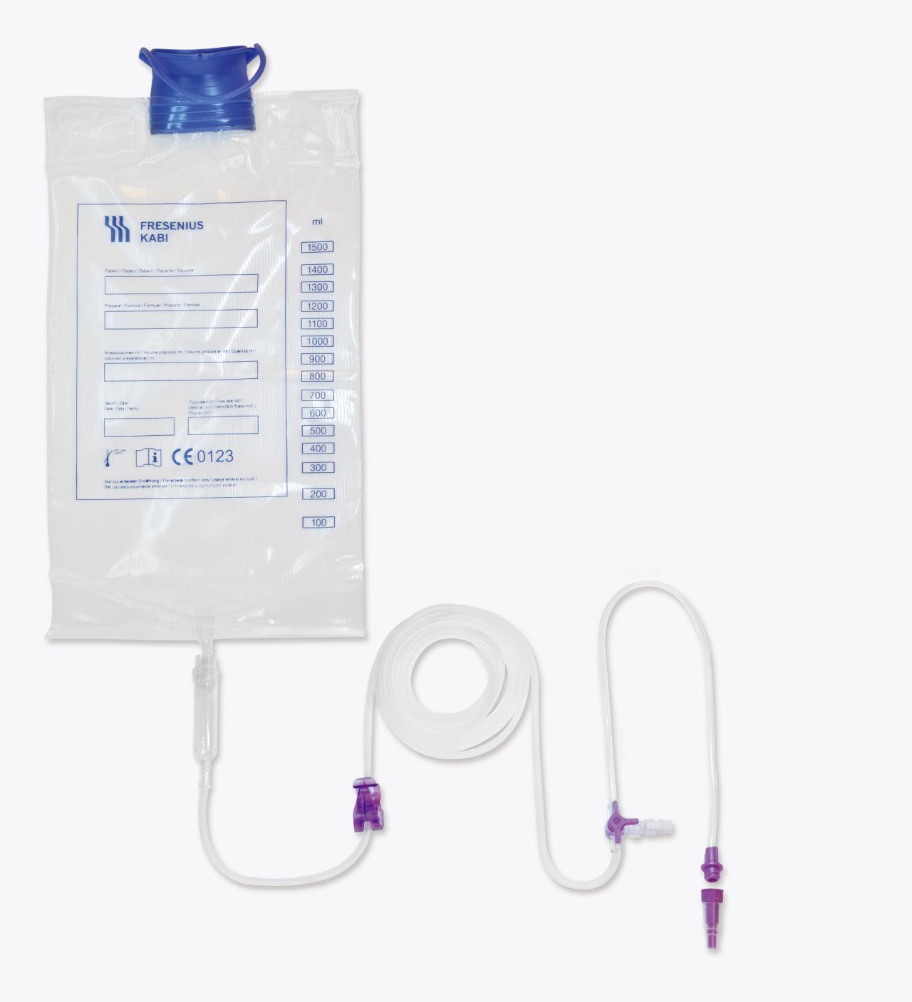 1.5L | Fresenius Kabi Amika Pump Set Bag, Universal ENFit | 7751715T-C