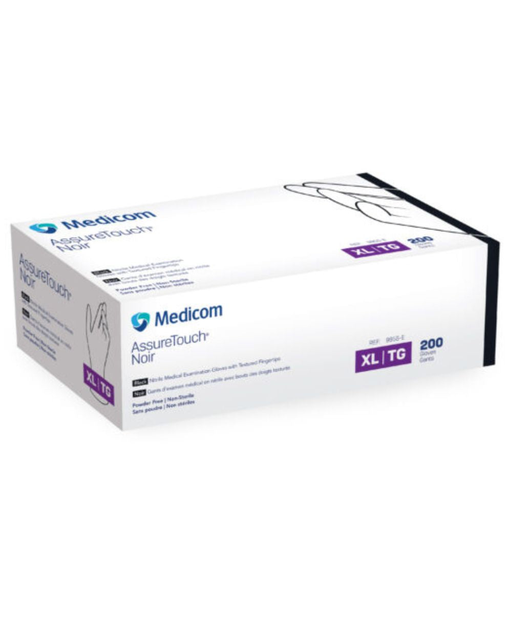 AssureTouch-Noir-Nitrile-medical-examination-gloves-XL - EmerDepot Medical Supplies