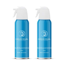 CoolRenewal cryosurgical spray cans for medical use, 170mL each, blue with white nozzle