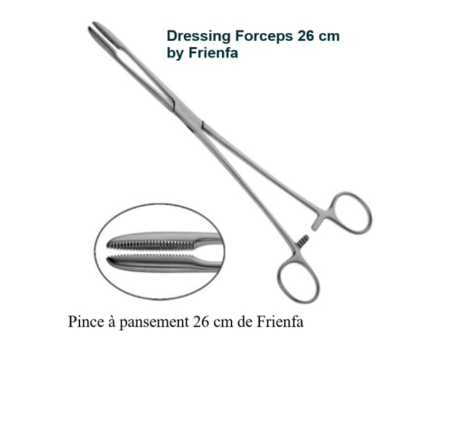 Gross-Maier Dressing Forceps Straight ( Without Ratchet) 26 cm