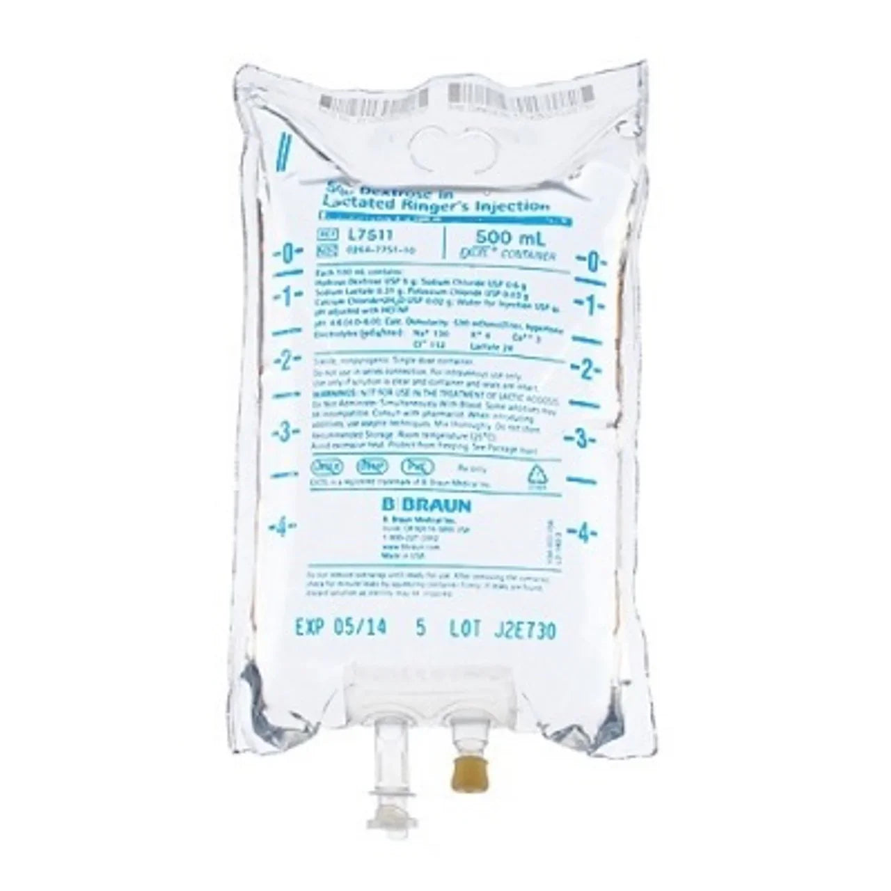 Injection de dextrose à 5 % BBRAUN USP