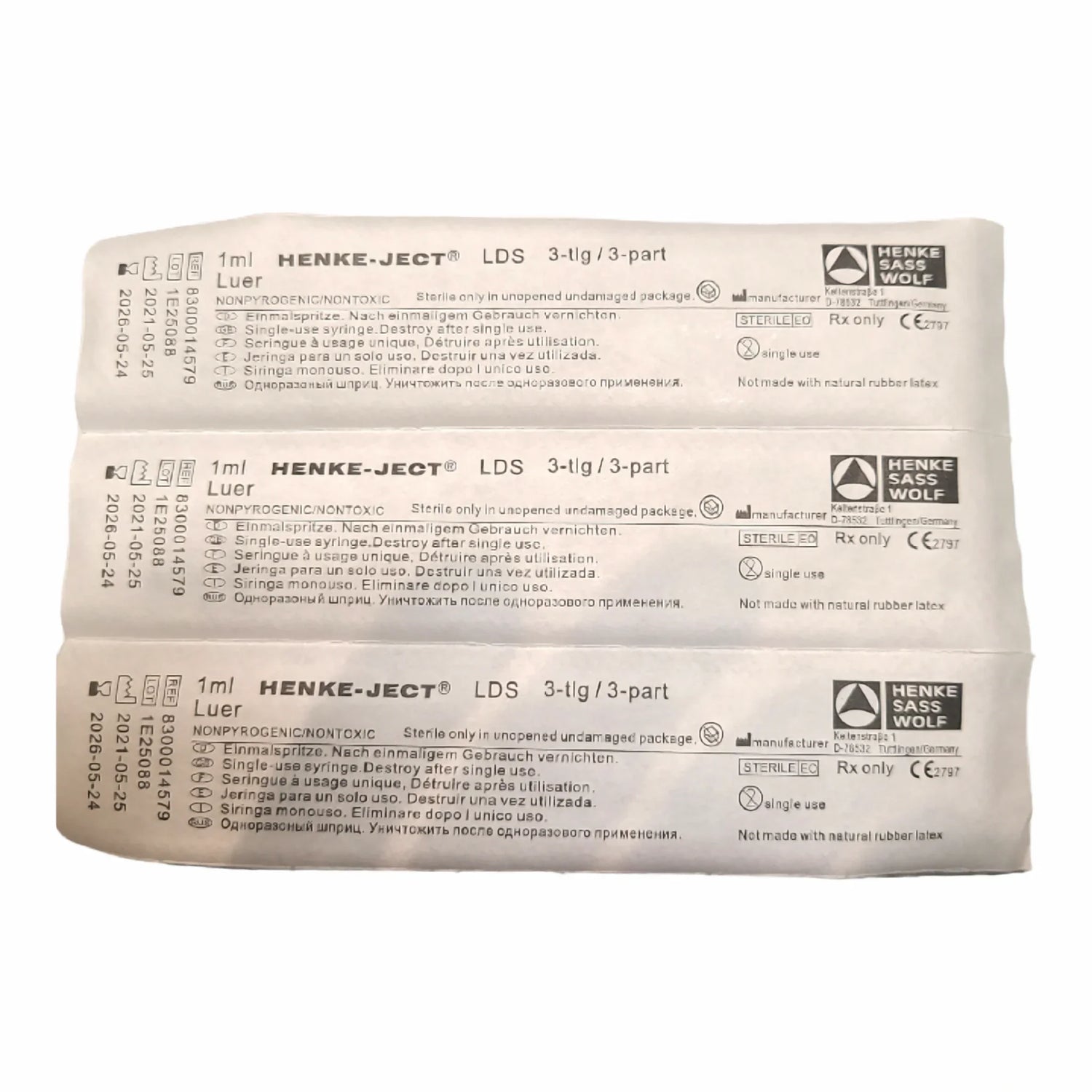 1mL - Soft-Ject Slip Tip Low Dead Space Syringe | 100 per Box