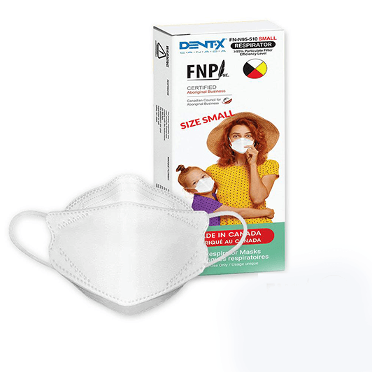Dentx Kids Face Mask - 5 Layer Respirators FN-N95-510 White for 4 -12 Years | EXPIRY 02/2027
