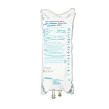 1000mL IV bag of 5% dextrose and 0.45% sodium chloride infusion solution