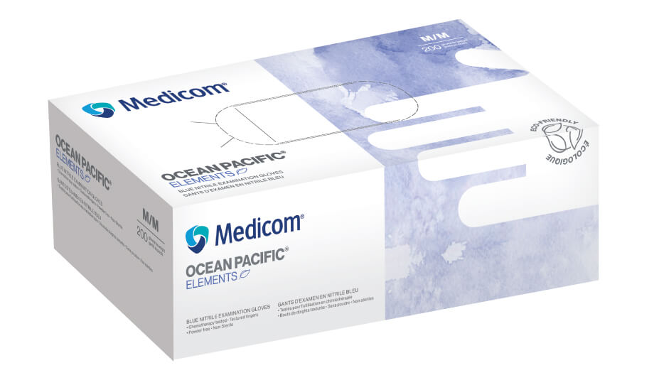 ocean-pacific™-elements-biodegradable-nitrile-medical-examination-gloves-blue