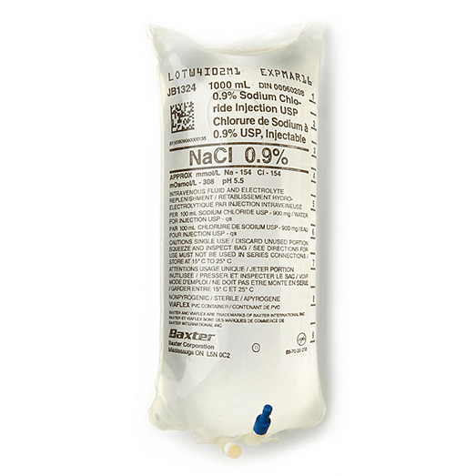 Baxter 0.9% Sodium Chloride Injection USP 1000mL | JB1324
