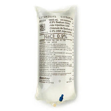 1000mL sodium chloride 0.9% IV saline bag for medical, hospital, and home care use