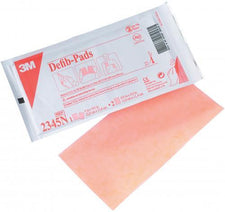 3M defib pads in sealed medical packaging with one pad partially visible, used for defibrillation