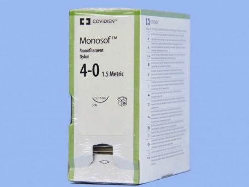 Suture Nylon Monosof Black 4-0 | 18in Box of 12