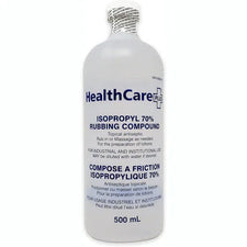 HealthCare Plus isopropyl 70% rubbing compound 500mL bottle for antiseptic use