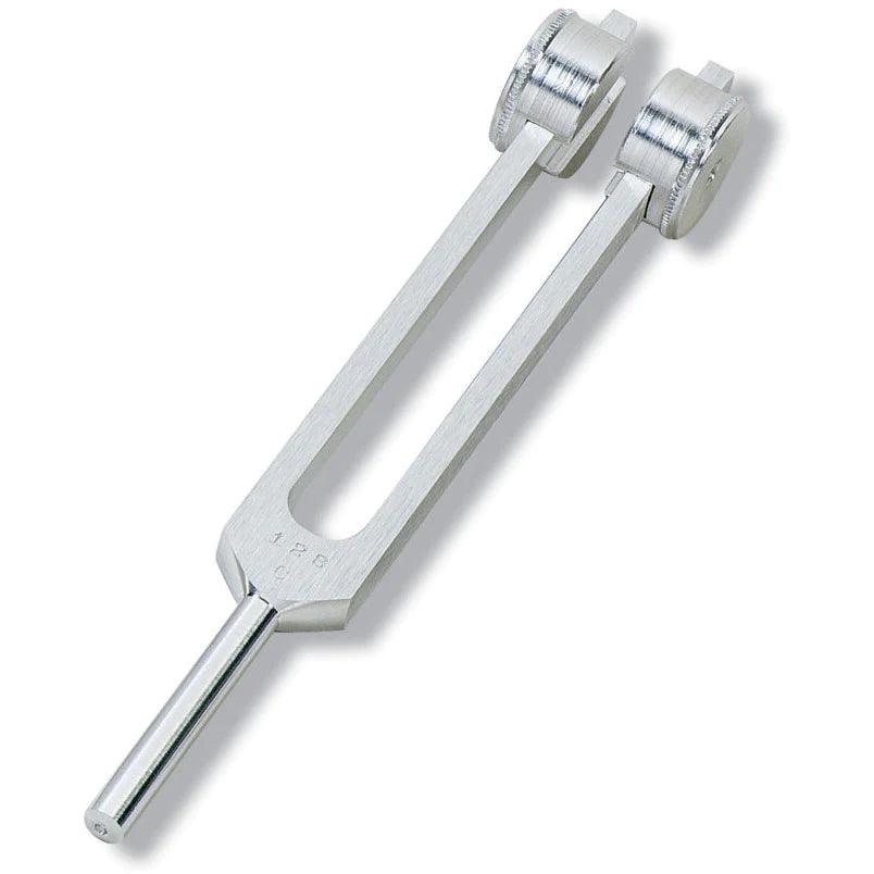 Aluminum Alloy Tuning Fork, C-128 (weighted)