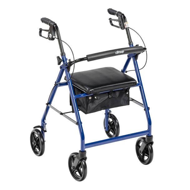Aluminum Rollator Blue 7.5" Casters by Drive Medical