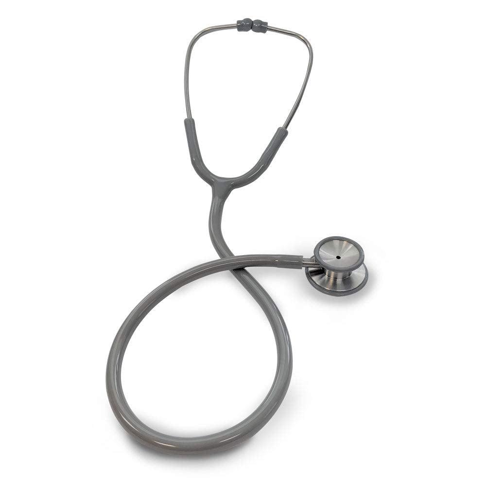 AMG 108-240 Dual Head Stethoscope for Pediatric, Grey Tube