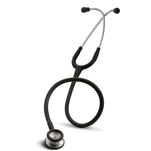 AMG 108-244 Dual Head Stethoscope for Pediatric, Black Tubing