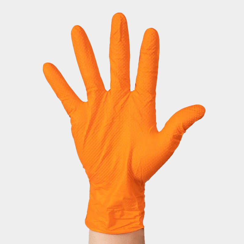 Aurelia Ignite Nitrile Exam Gloves - Orange (7mil), Heavy Duty