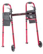 Deluxe Folding Travel Walker with 5" Wheels | RTL10263KDR