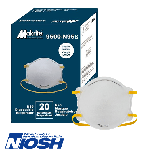 Makrite 9500 N95S Respirator (Small)