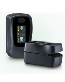 Digital fingertip pulse oximeter for measuring blood oxygen and heart rate