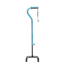 Airgo Comfort-Plus Adjustable Quad Cane Blue Small Base | 770-852 