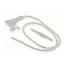Y-shaped medical tubing, sterile enteral feeding tube with connectors on white background