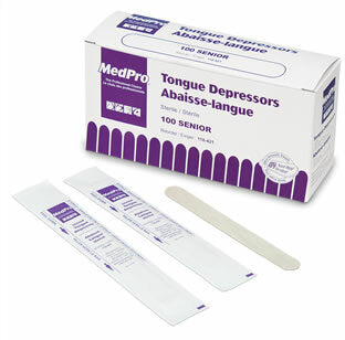 MedPro Senior Tongue Depressors Sterile | 100/ Box | 118-421