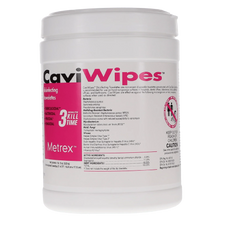 CaviWipes Surface Disinfectant | 3 Minute |  6" x 6.75" | 160/tub | 11-1100