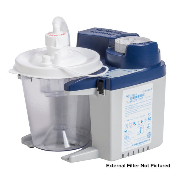 Drive Medical Vacu-Aide Suction Machine | Without Battery | External Filter | 7325D-D-EXF