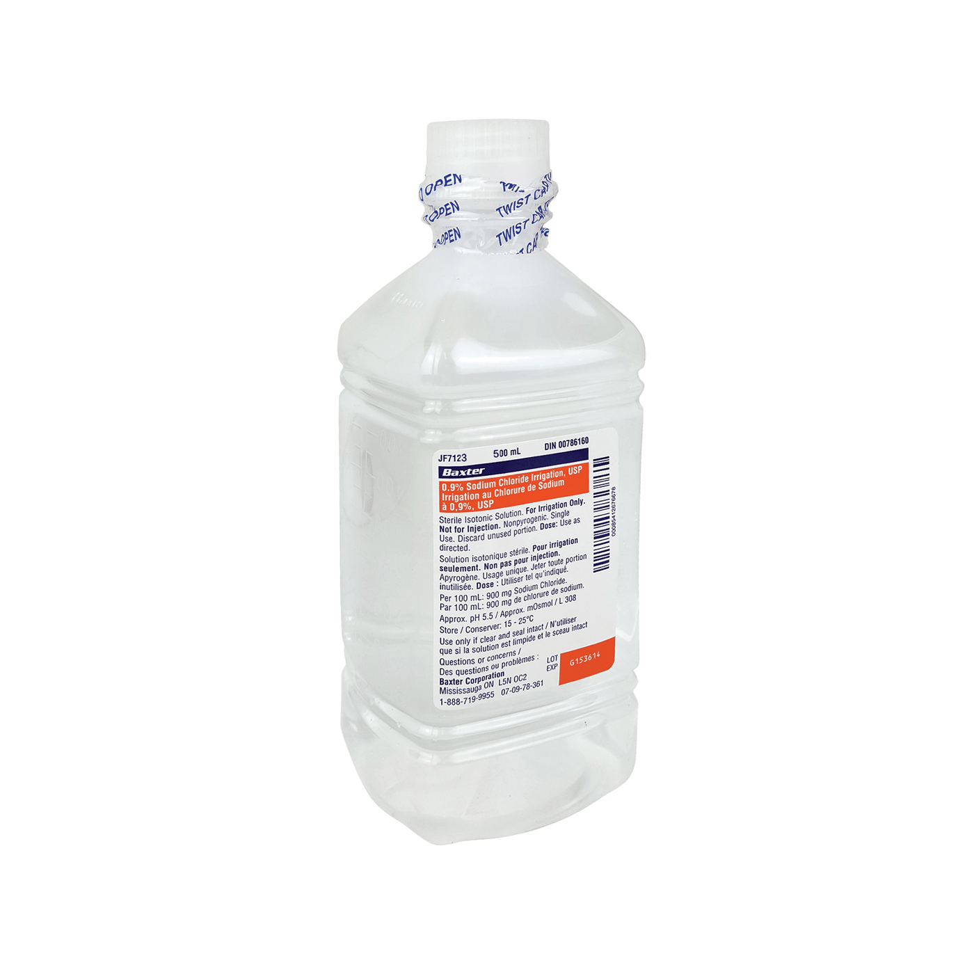 Baxter - 0.9% Sodium Chloride Irrigation USP (500ml) - JF7123