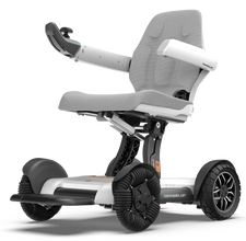 Lightweight modern electric wheelchair with ergonomic seat and omni-directional wheels