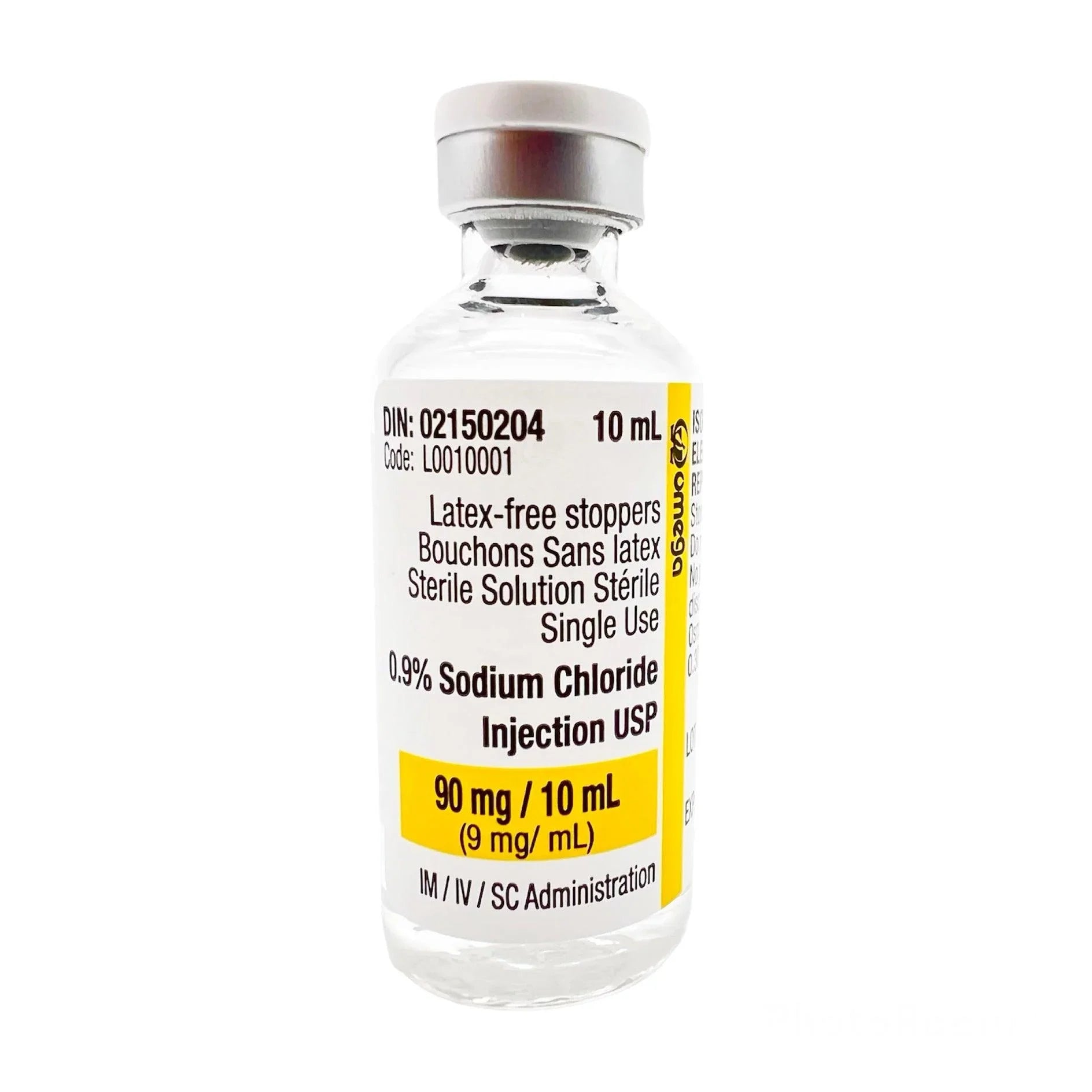 Omega - 0.9 % Sodium Chloride Injection USP (90mg/10ml) - L0010001 Pre