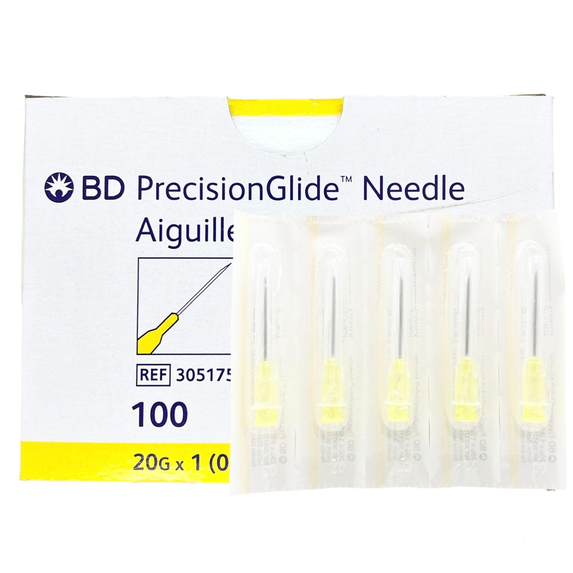 BD 305175 Hypodermic Needle Precision Glide 20G x 1" (100pcs/box)
