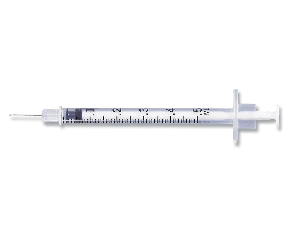 BD 305620 Syringe with permanently attached needles 27G x 0.5"