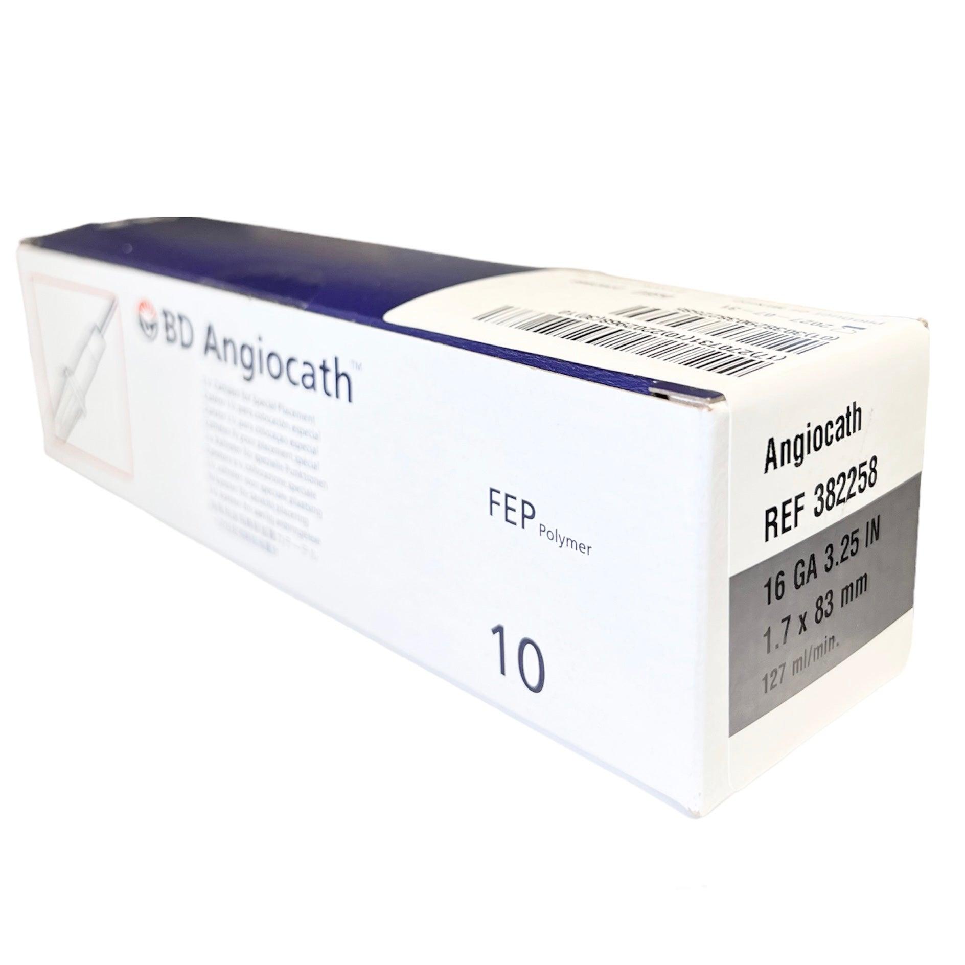BD 382258 Angiocath IV Catheter 16 GA X 3.25 Gray | 10 per Box