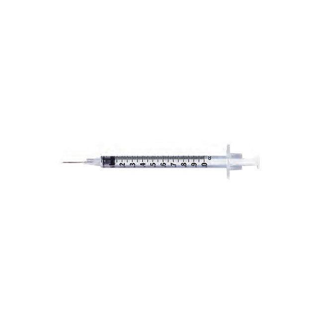 BD Allergy Syringe with Permanent needle 28G x 1/2", 1ml