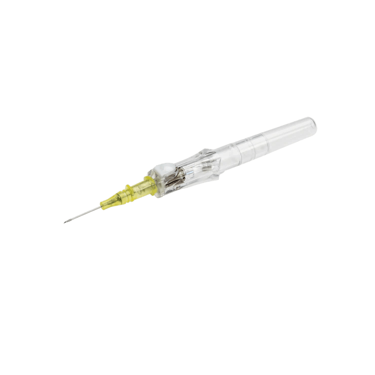 BD Insyte Autoguard Blood Control IV Catheter Non-Winged 24G x 3/4" Yellow BD381012