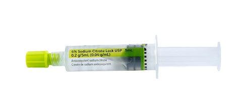 BD PosiFlush 4% Sodium Citrate Pre-Filled Lock Syringe 5 mL (30/Box)