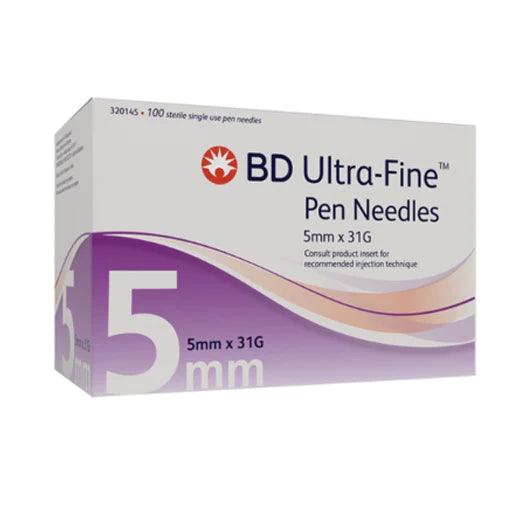 BD Ultra-Fine Insulin Pen Needles - 5mm x 31G