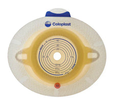 Coloplast ostomy barrier with circular cut-to-fit guide, hydrocolloid adhesive, 45mm max size