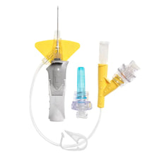 IV catheter set with safety features, medical supply for intravenous therapy