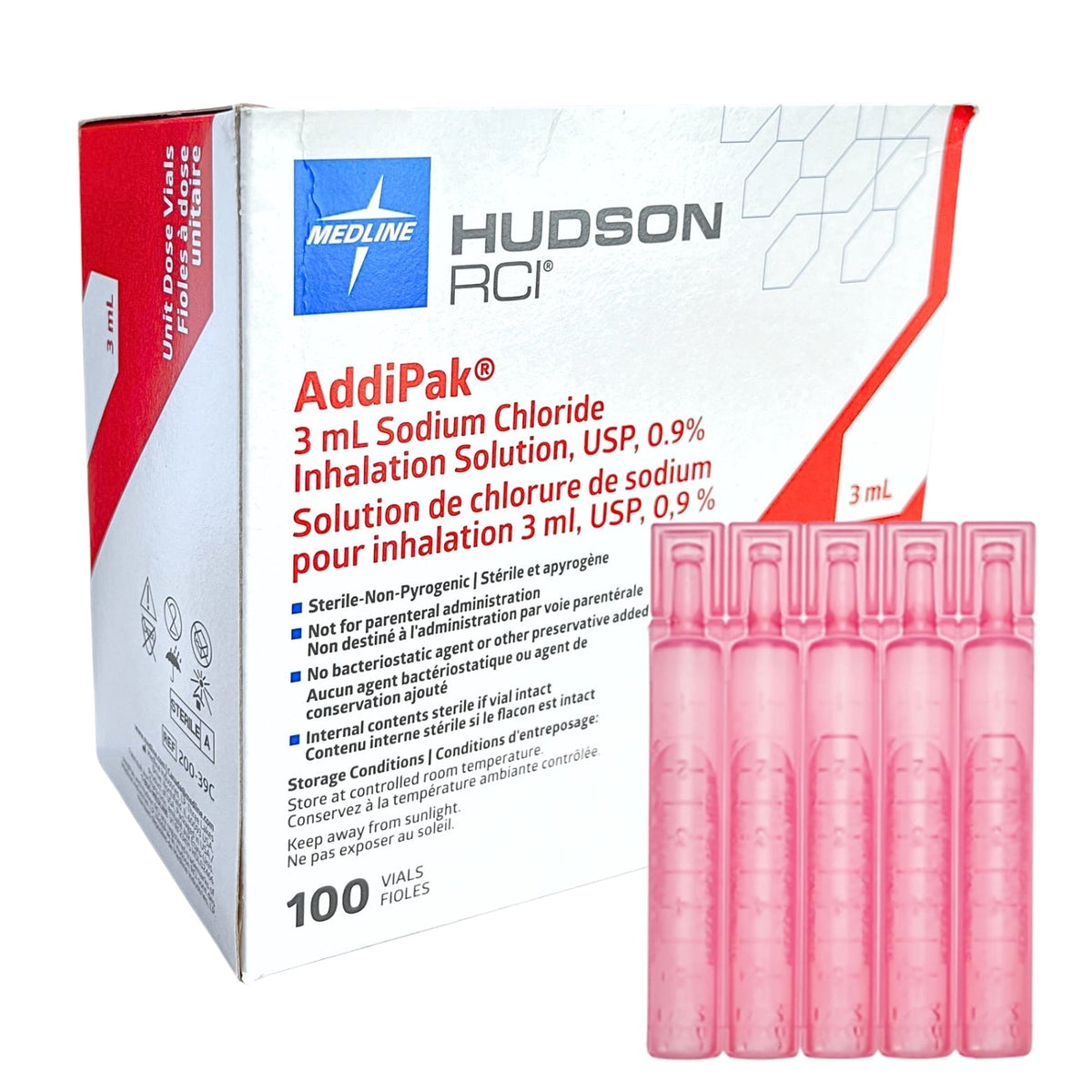 Addipak 3mL Sodium Chloride Inhalation Solution 0.9% | 100/box | 200-39C