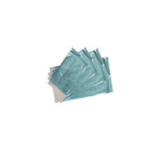 Medical sterilization pouches for home care and esthetic supplies on white background