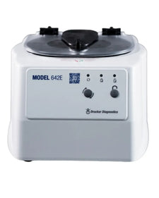 Drucker Diagnostics Model 642E medical centrifuge with control panel and closed lid