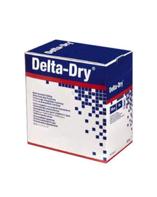 Delta-Dry water resistant cast padding box, medical supplies packaging
