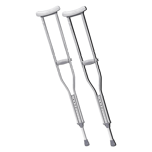 Aluminum Crutches Tall Adult 5'10" to 6'6" | 1 Pair | 10402-8