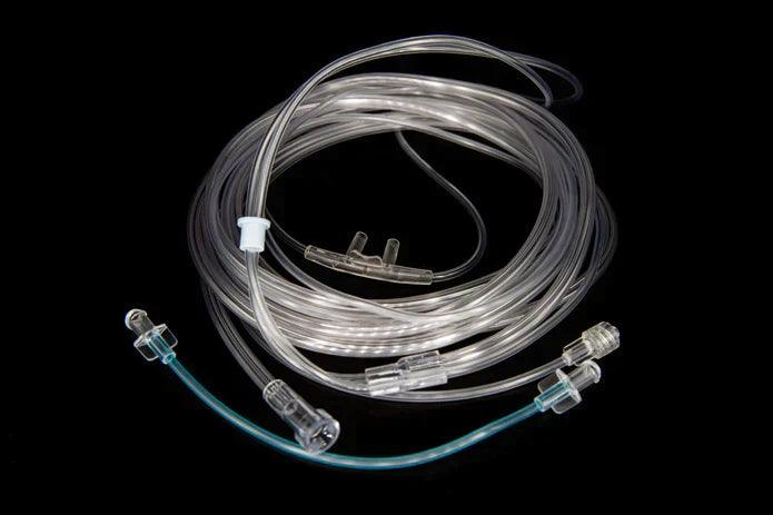 Cannula Nasal Adult Straight Tip W/co2 Sampling Line 7ft Tubing - 1012-CO2
