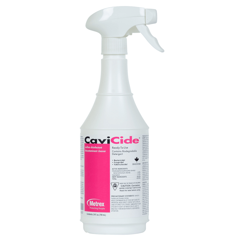 CaviCide Surface Disinfectant Liquid Spray Bottle - 1 minute 24oz