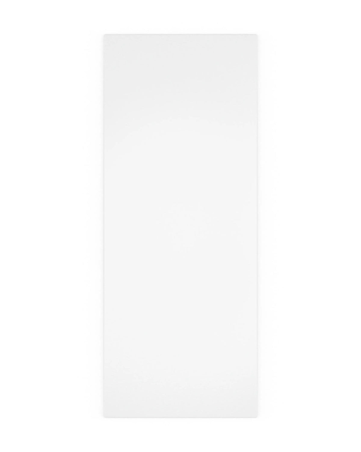 Rectangular white medical underpad, disposable absorbent sheet on white background